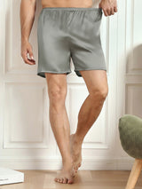 [Grijsachtig Groen] SilkSilky-NL Mens Sleep Bottoms 001