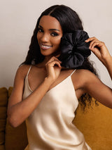 [Zwart] SilkSilky-NL Scrunchie 002