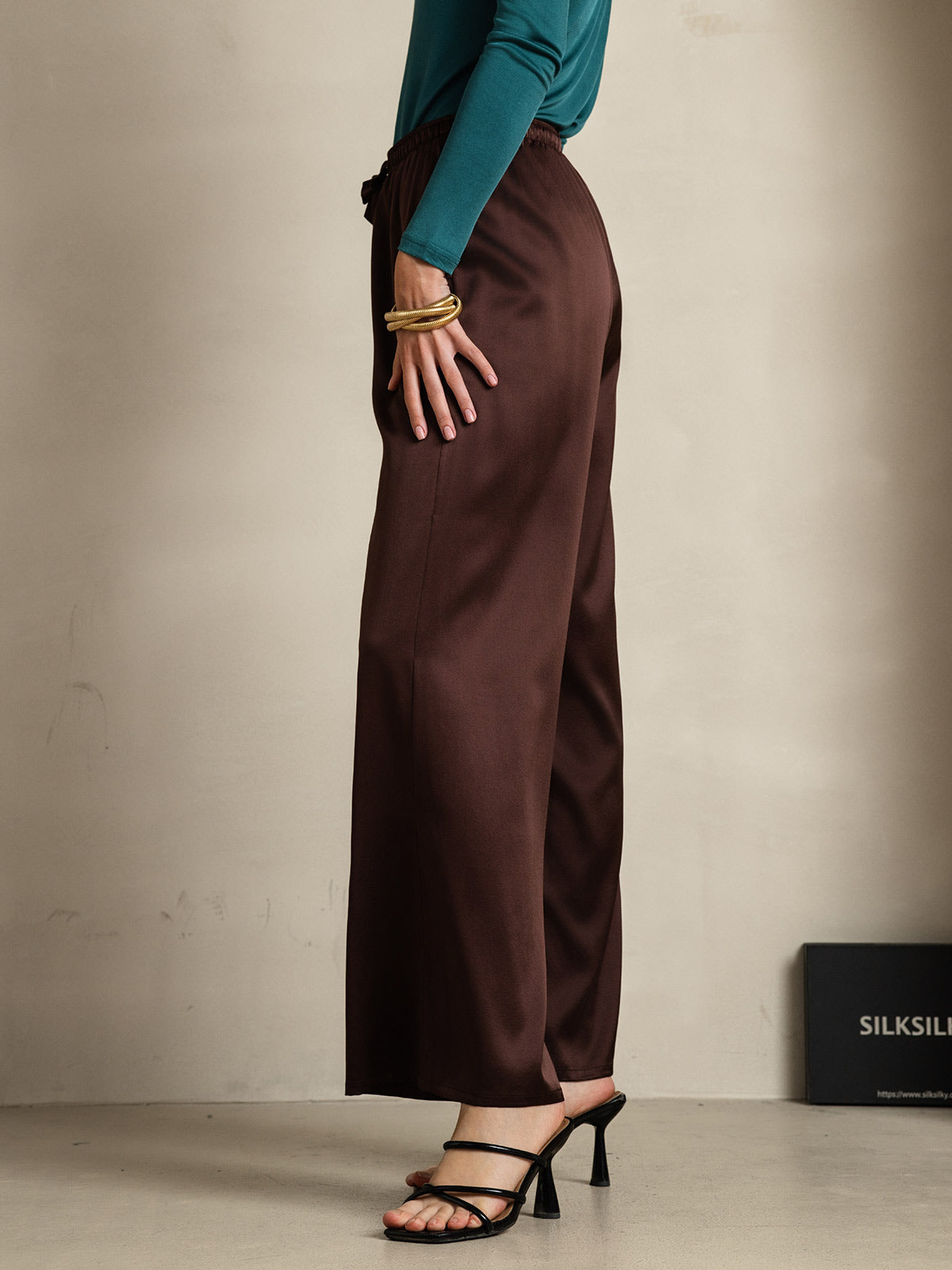 [Koffie] SilkSilky-NL Womens Pants 005