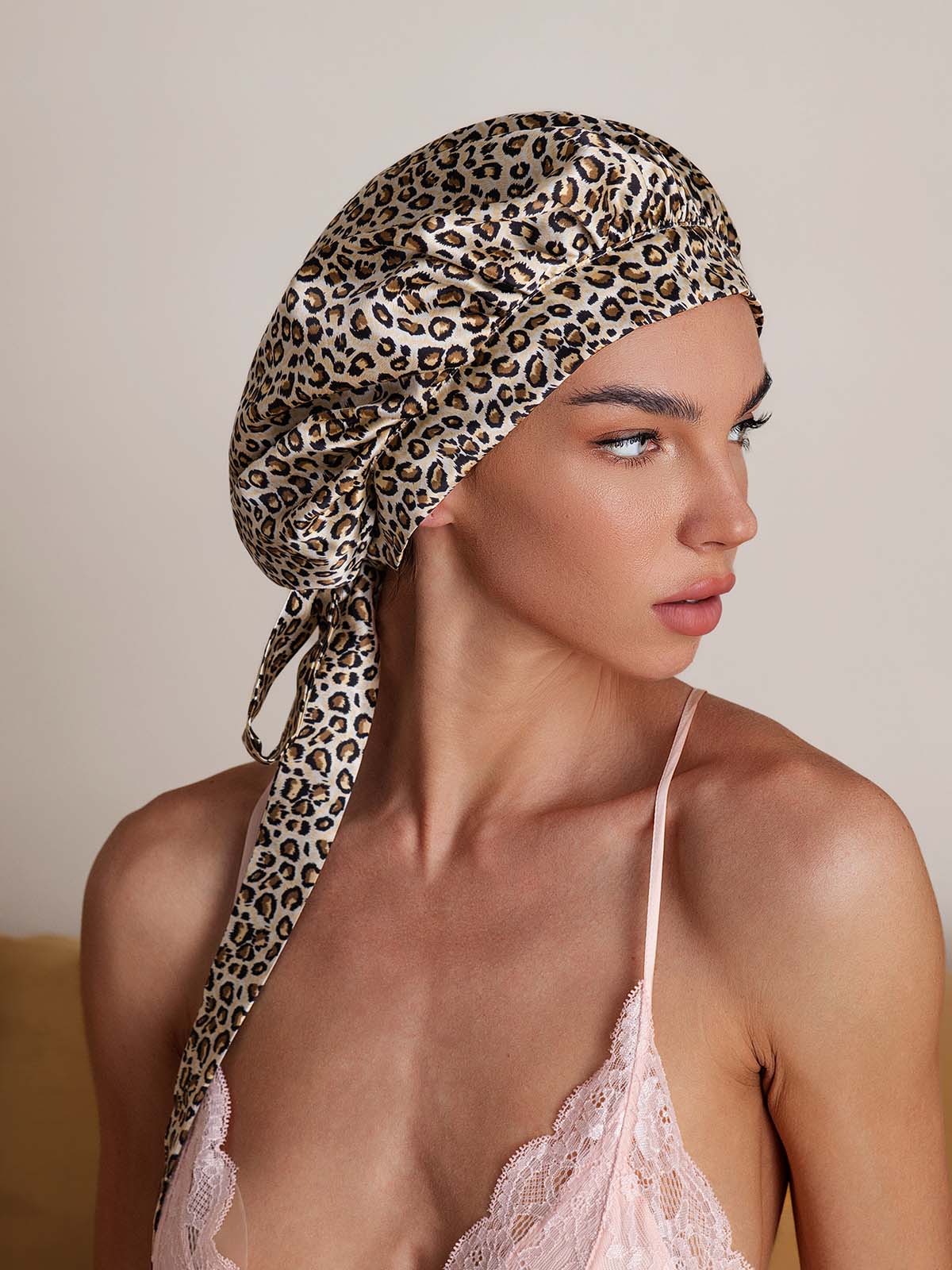 [Leopard] SilkSilky-NL Sleep Cap 004