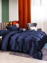[Donkerblauw] SilkSilky-NL 25Momme Bedding Set 003