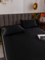 [Zwart] SilkSilky-NL 19Momme Bedding Set 005