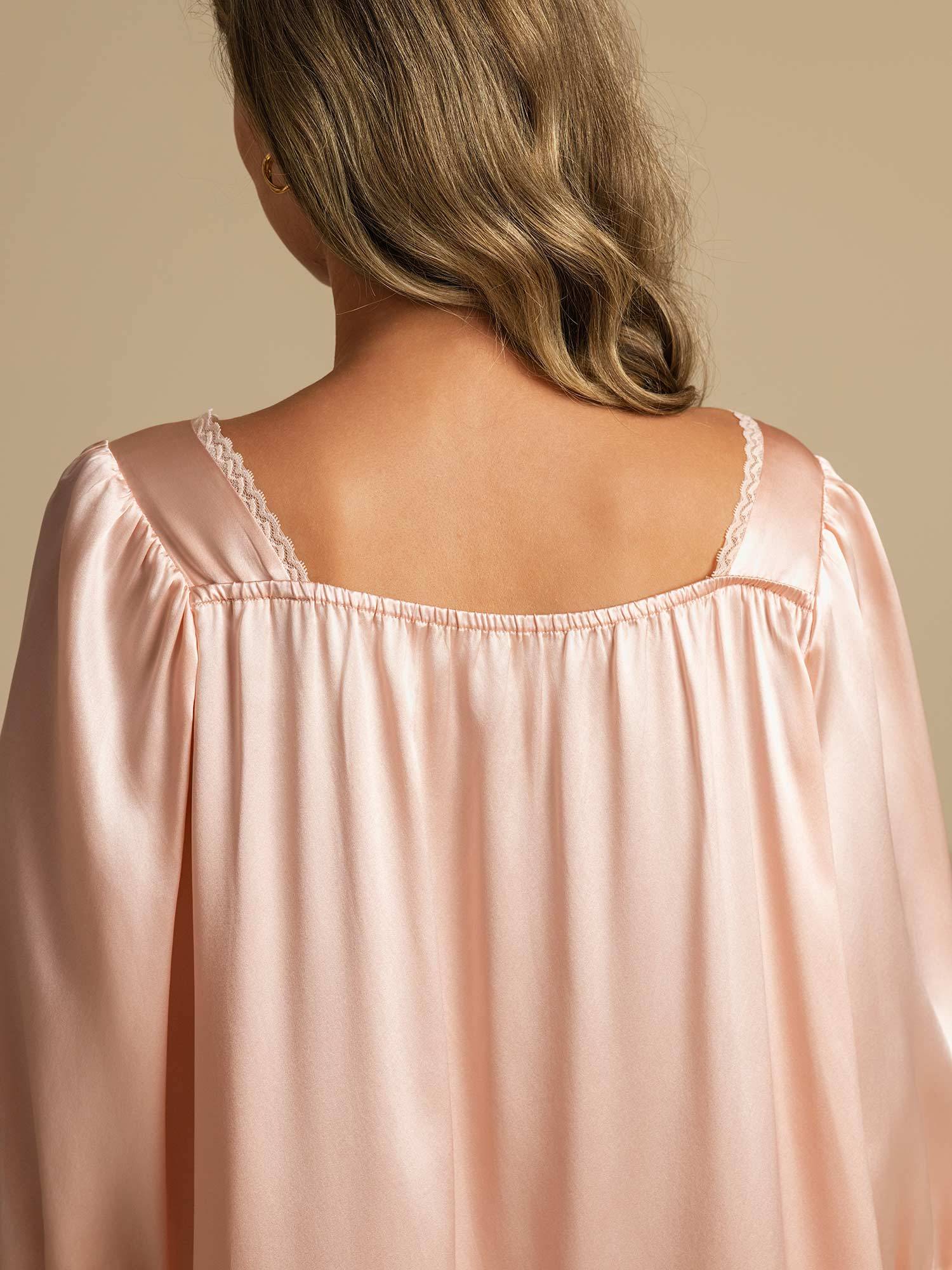 [Lichtroze] SilkSilky-NL Zijde Nightgown 005
