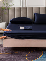 [Donkerblauw] SilkSilky-NL 25Momme Bedding Set 006