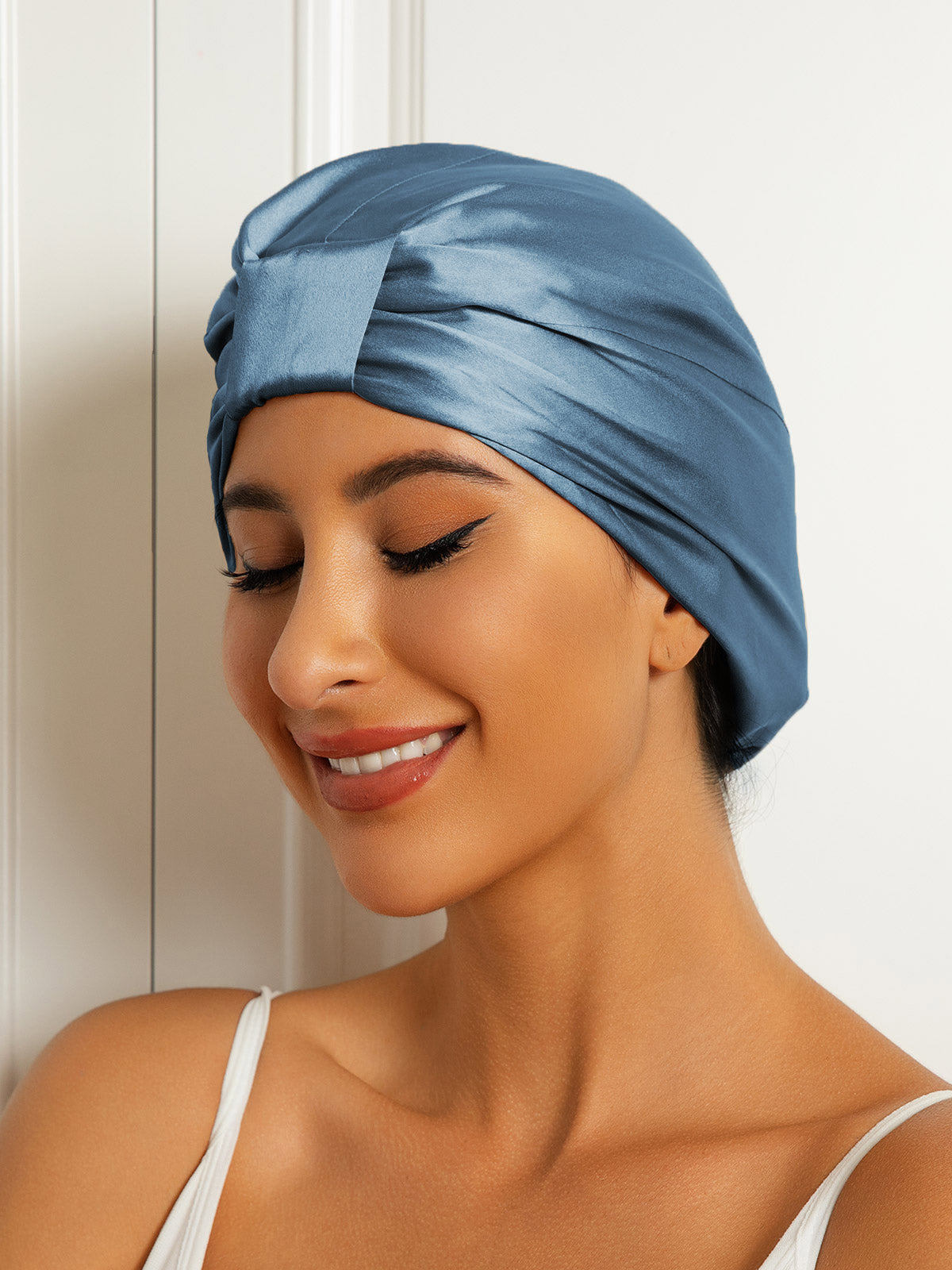 SilkSilky-NL Sleep Cap StaalBlauw 002