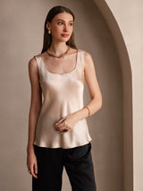 [Champagne] SilkSilky-NL Sleeveless Cami-Top 005