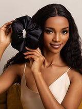 [Zwart] SilkSilky-NL Scrunchie 001