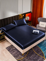 [Donkerblauw] SilkSilky-NL 22Momme Bedding Set 002
