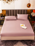 SilkSilky NL 19Momme Pure Silk Bedding Set BleekMauve 002