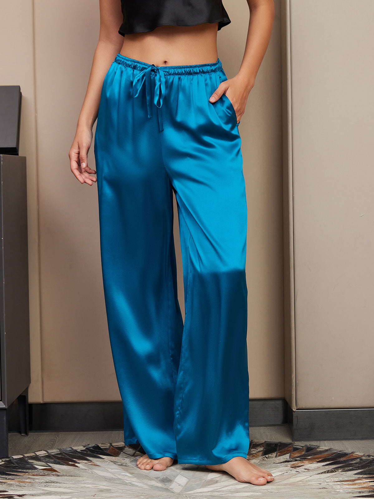 [Koningsblauw] SilkSilky-NL Womens Pants 003