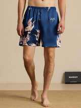 [Donkerblauw] SilkSilky-NL 19Momme Mens Sleep Bottoms 003