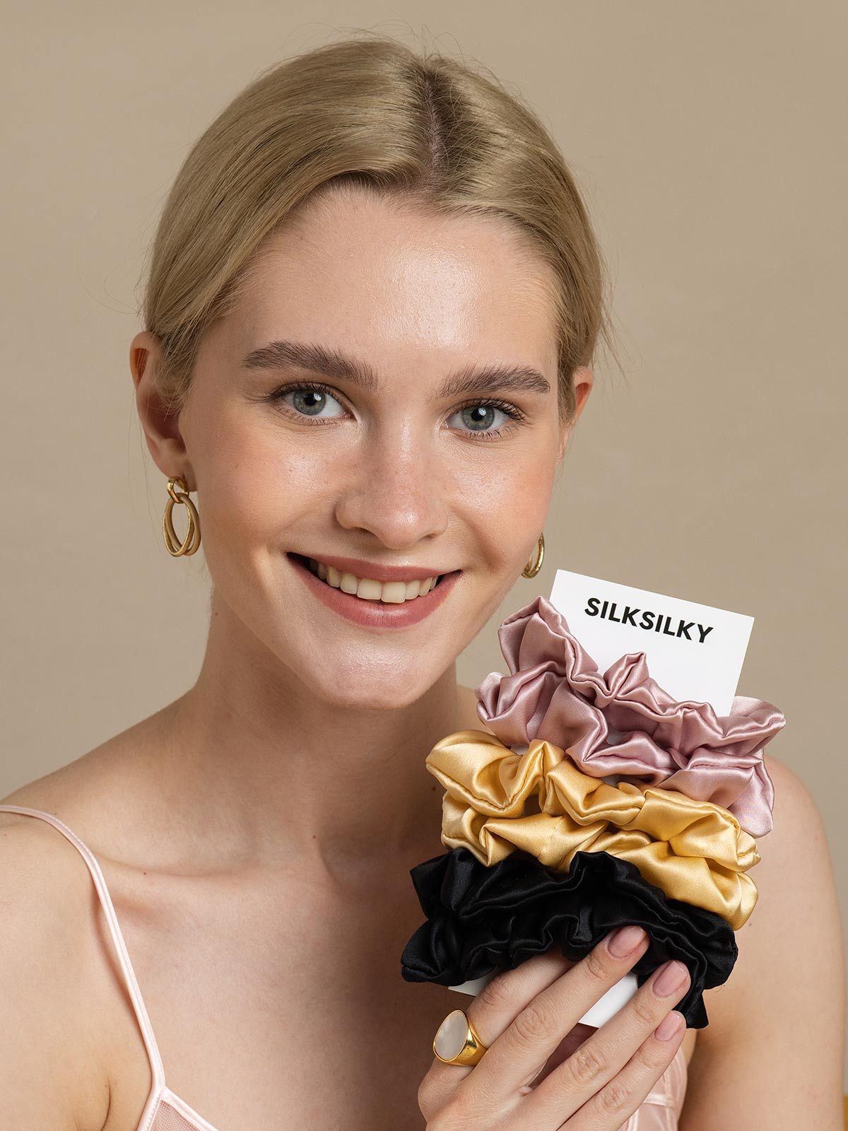 [Group] SilkSilky-NL Pure Silk Scrunchie 005