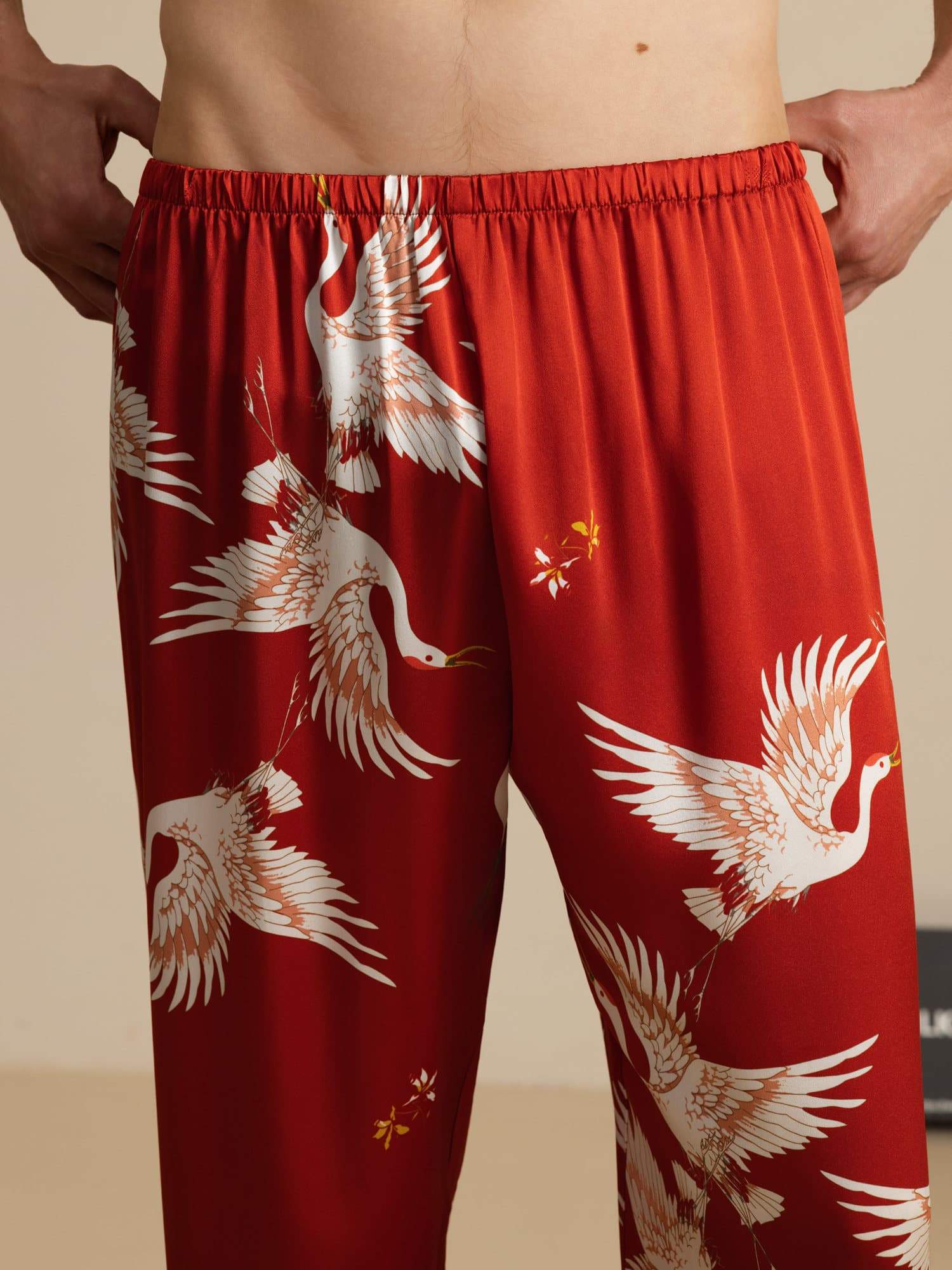 [Wijn] SilkSilky-NL 19Momme Mens Sleep Bottoms 004