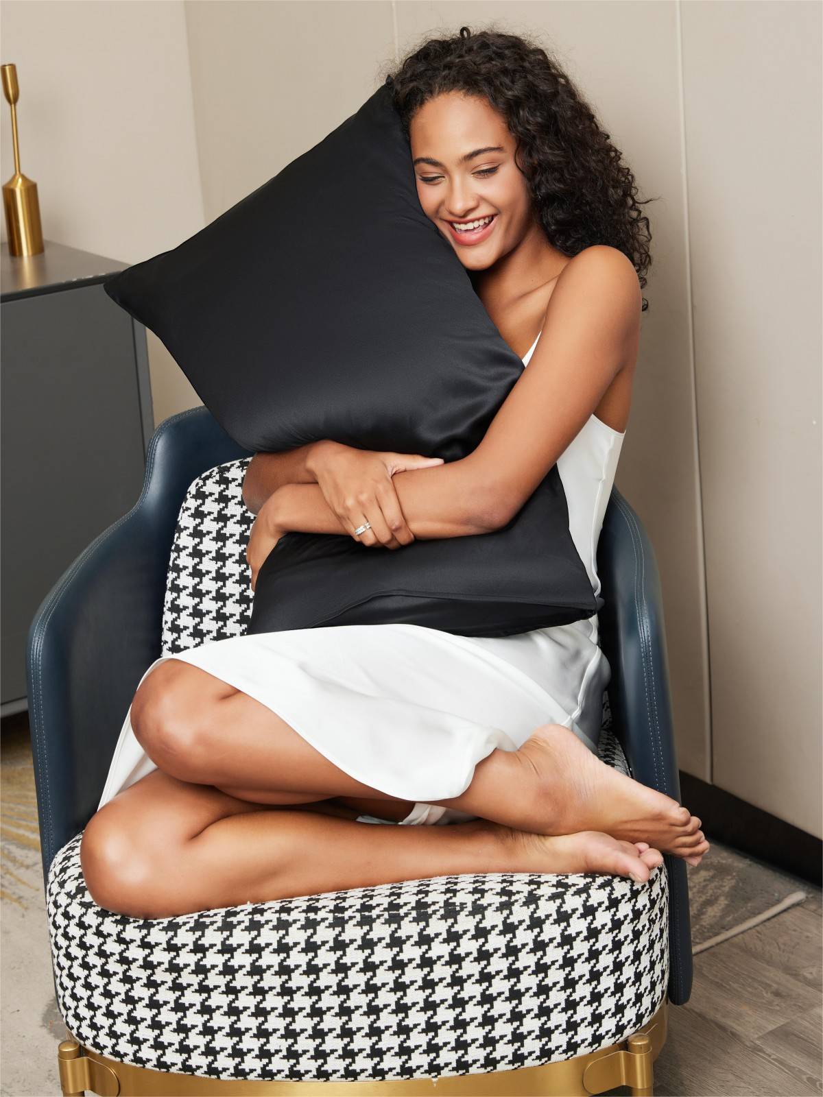 [Zwart] SilkSilky-NL 22Momme Pillowcase 002