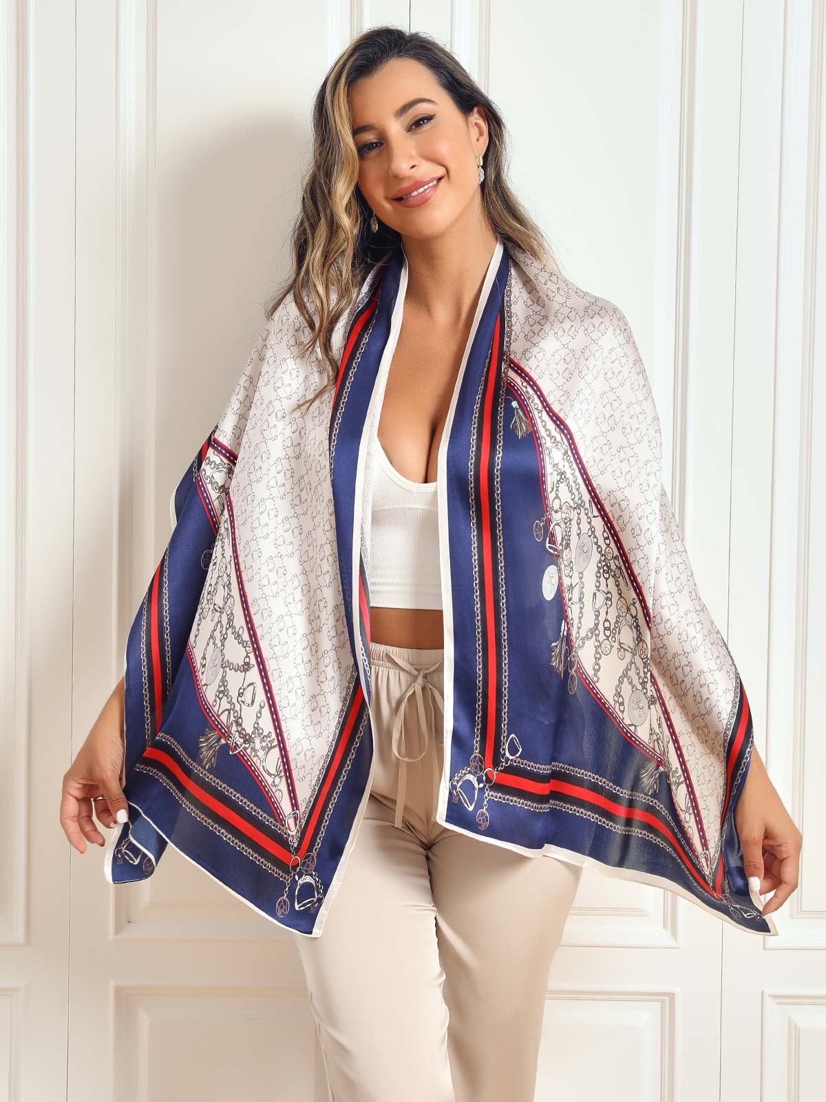 [P024] SilkSilky-NL Pure Silk Scarf 004