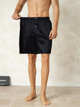 [Zwart] SilkSilky-NL Mens Sleep Bottoms 005
