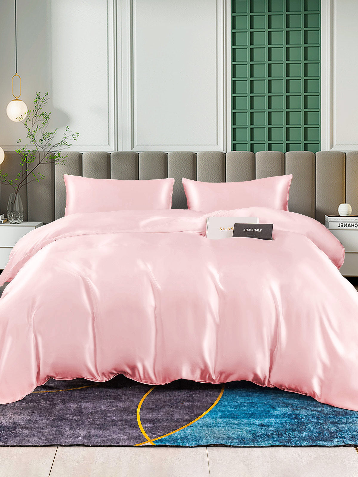 [Roze] SilkSilky-NL 25Momme Bedding Set 001