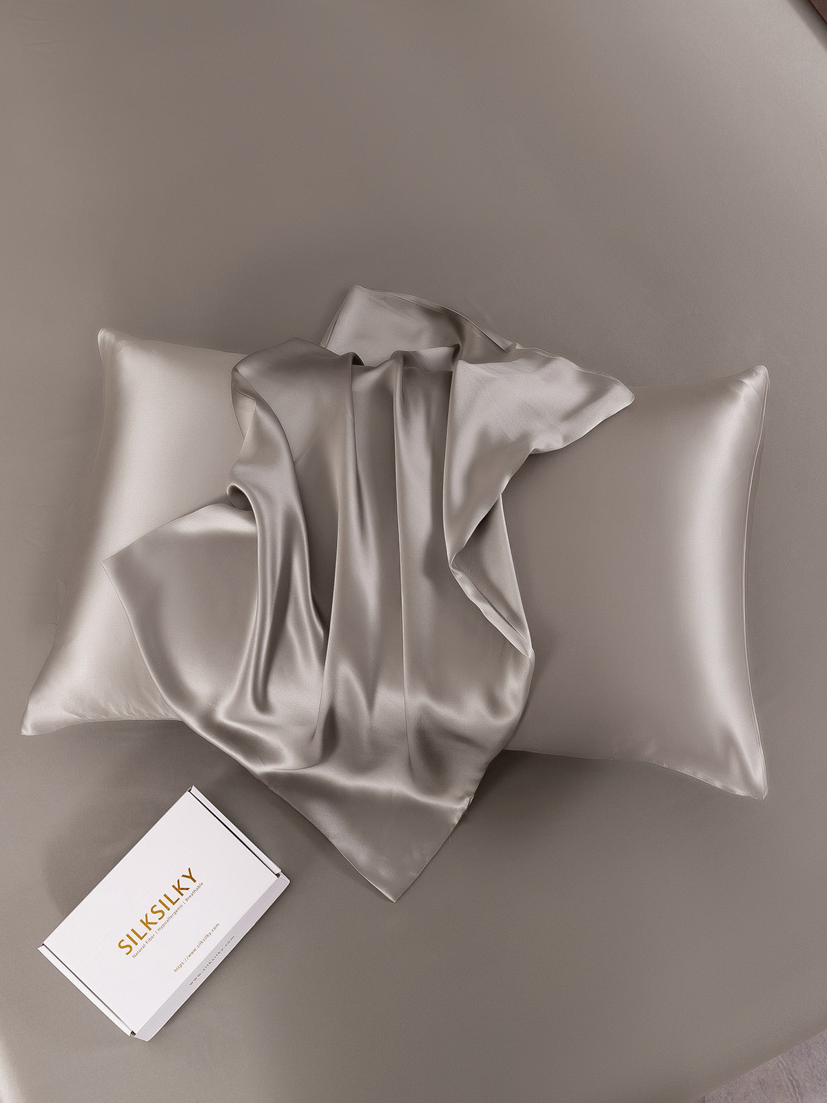 [Grijs] SilkSilky-NL 19Momme Pillowcase 006