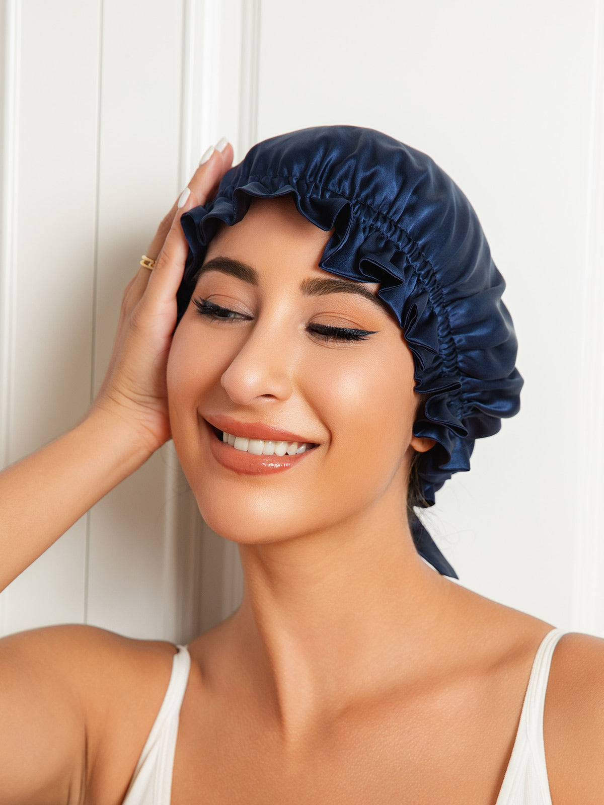 SilkSilky-NL Sleep Cap Donkerblauw 003