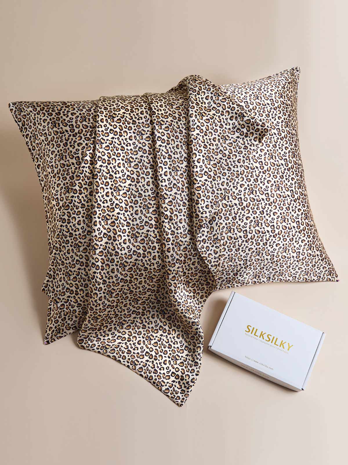 [Leopard] SilkSilky-NL 19Momme Pillowcase 002