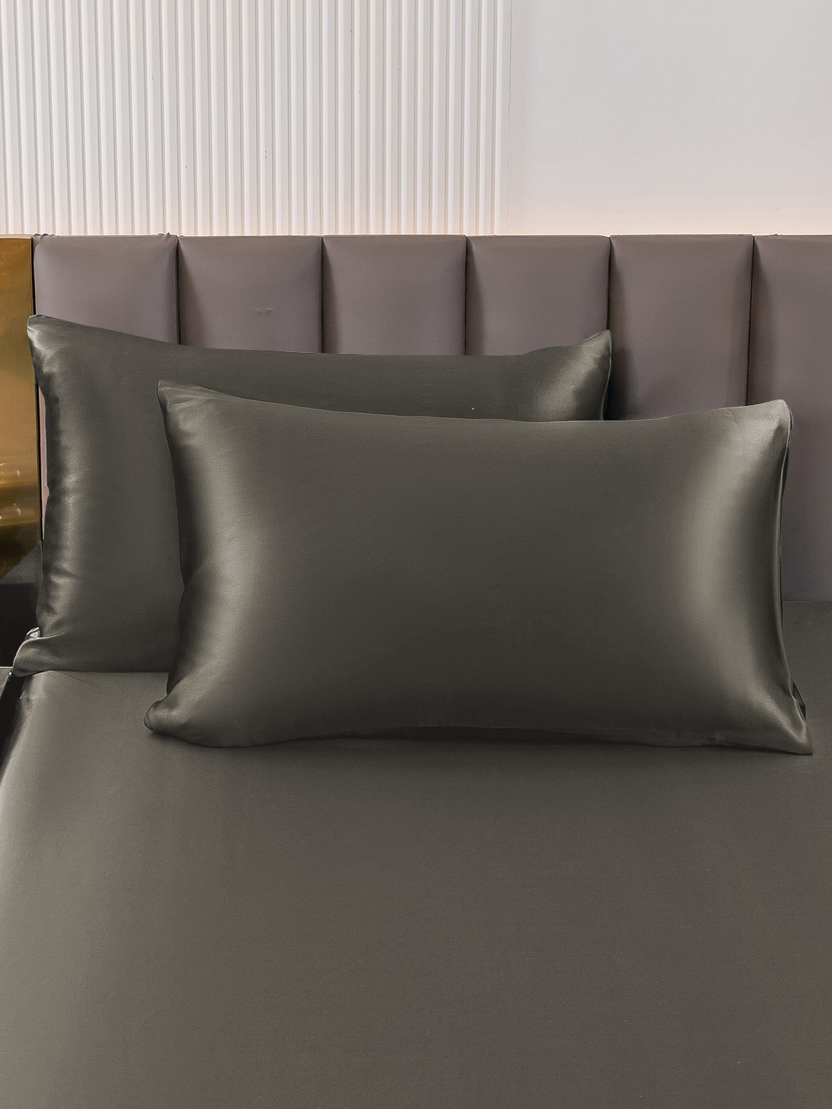 [Donkergrijs] SilkSilky-NL 22Momme Pure Silk Pillowcase 001