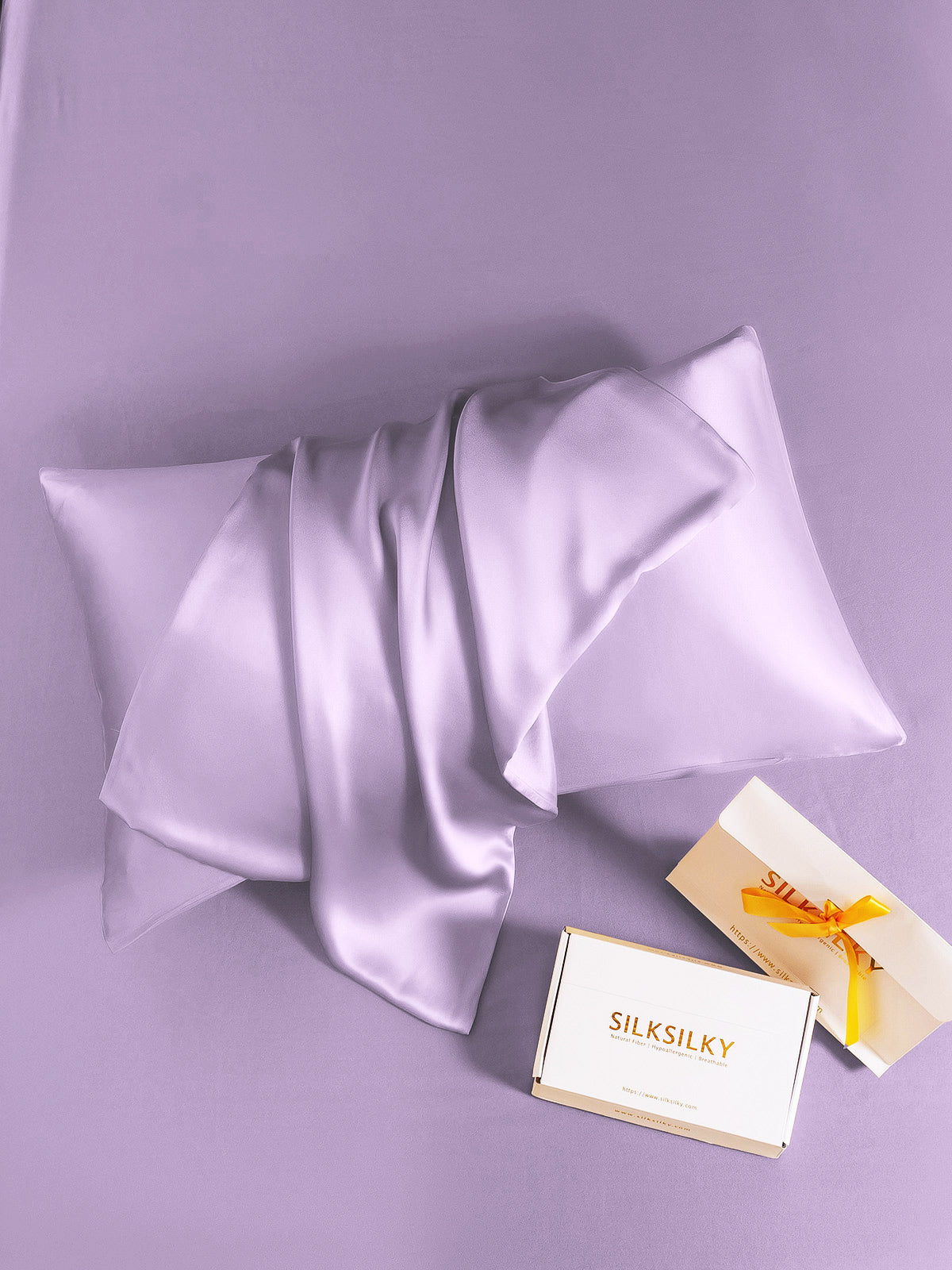 SilkSilky-NL 19Momme Pillowcase Lavendel 006