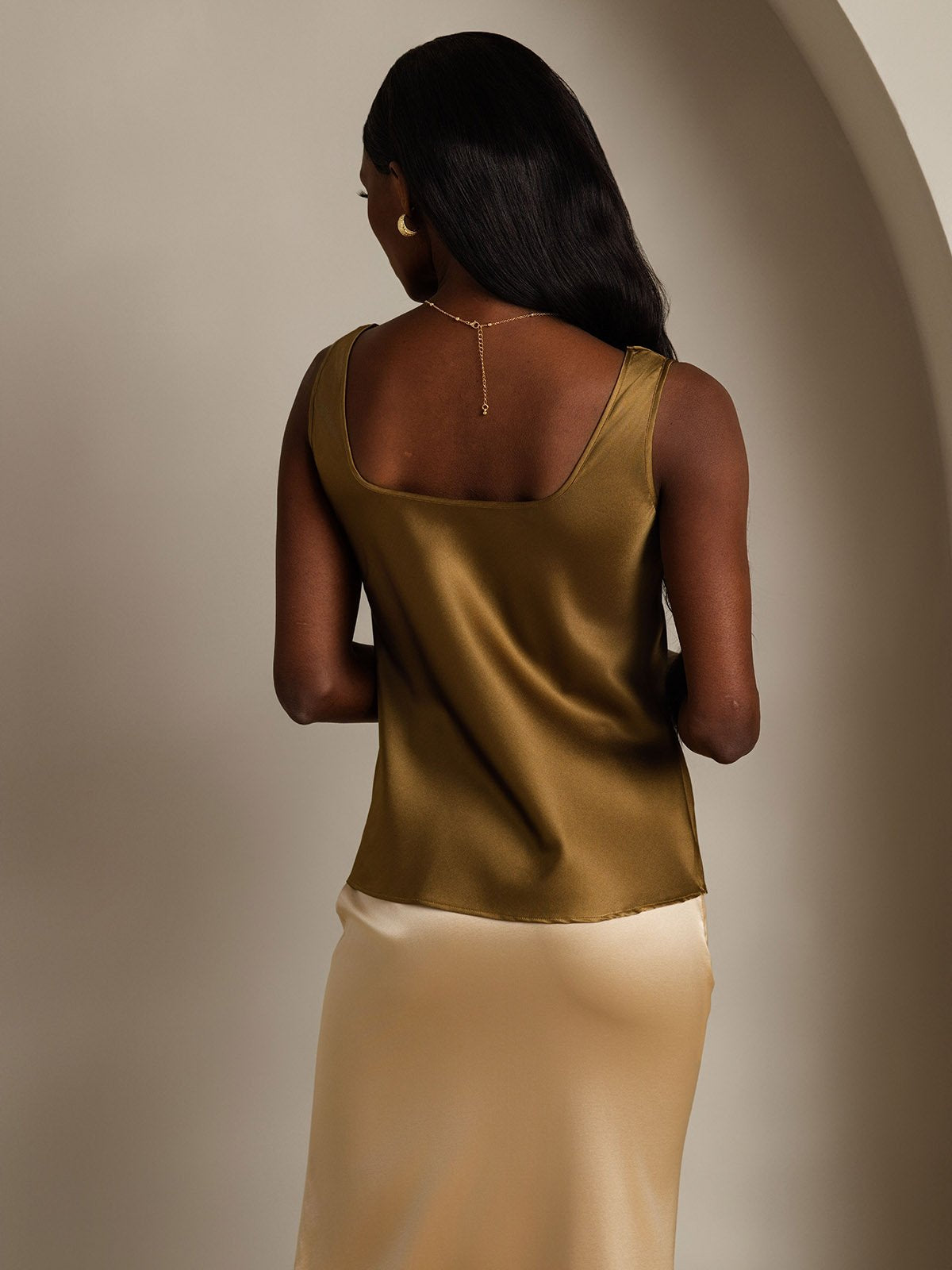[Bruin] SilkSilky-NL 19Momme Zijde Camisoles 002