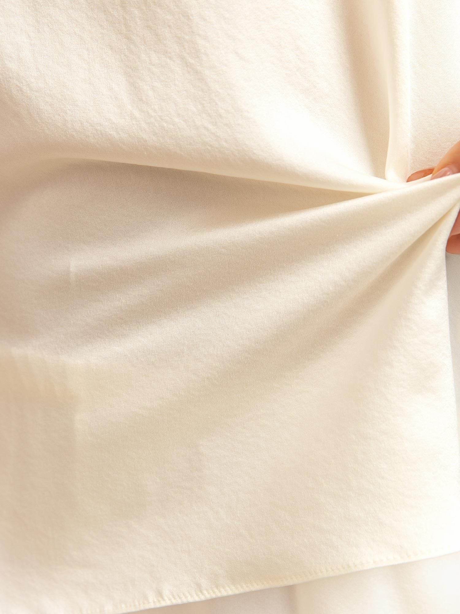 [Wit] SilkSilky-NL 19Momme Zijde Ronde Hals Cami-Set 005