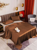 SilkSilky NL 19Momme Pure Silk Bedding Set Koffie 001