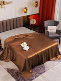 SilkSilky NL 19Momme Pure Silk Sheet Koffie 001