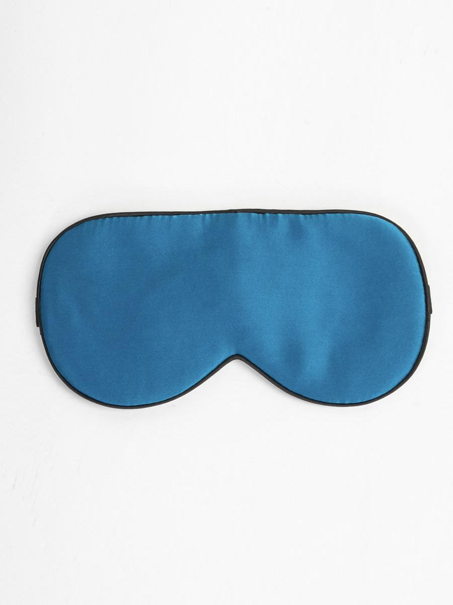 SilkSilky NL 19Momme Pure Silk Eye Mask Koningsblauw 006