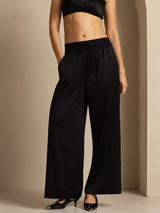 [Zwart] SilkSilky-NL 19Momme Womens Pants 003