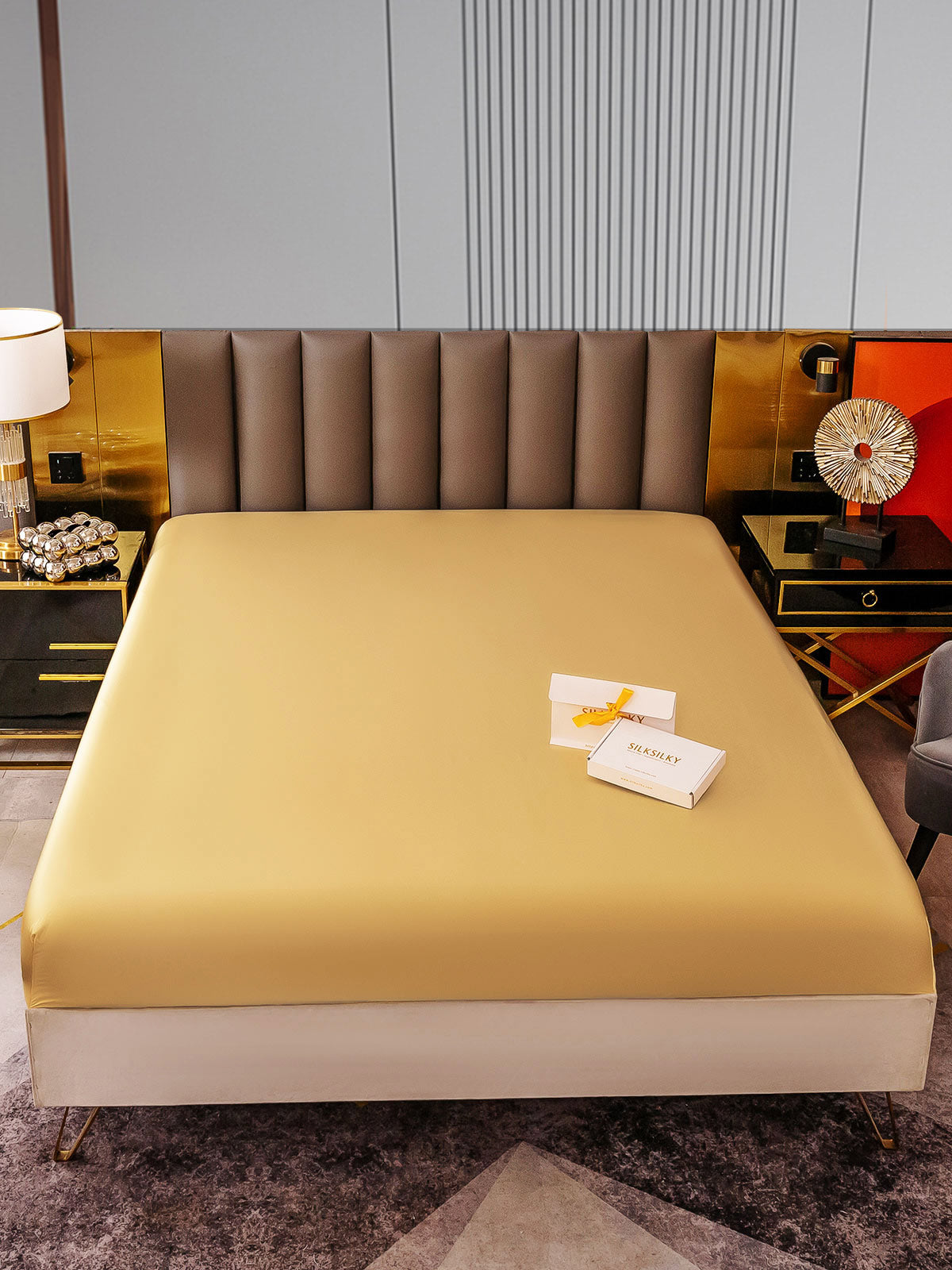 [Champagne] SilkSilky-NL 22Momme Sheet 001