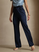 [Donkerblauw] SilkSilky-NL 19Momme Zijde Womens Pants 004