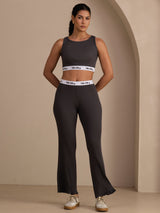 [Grijs] SilkSilky-NL Sleeveless Crew Neck Women's Outfit Sets 004