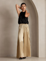 [Champagne] SilkSilky-NL 19Momme Zijde Womens Pants 011