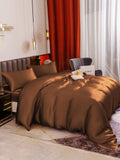 SilkSilky NL 19Momme Pure Silk Bedding Set Koffie 004