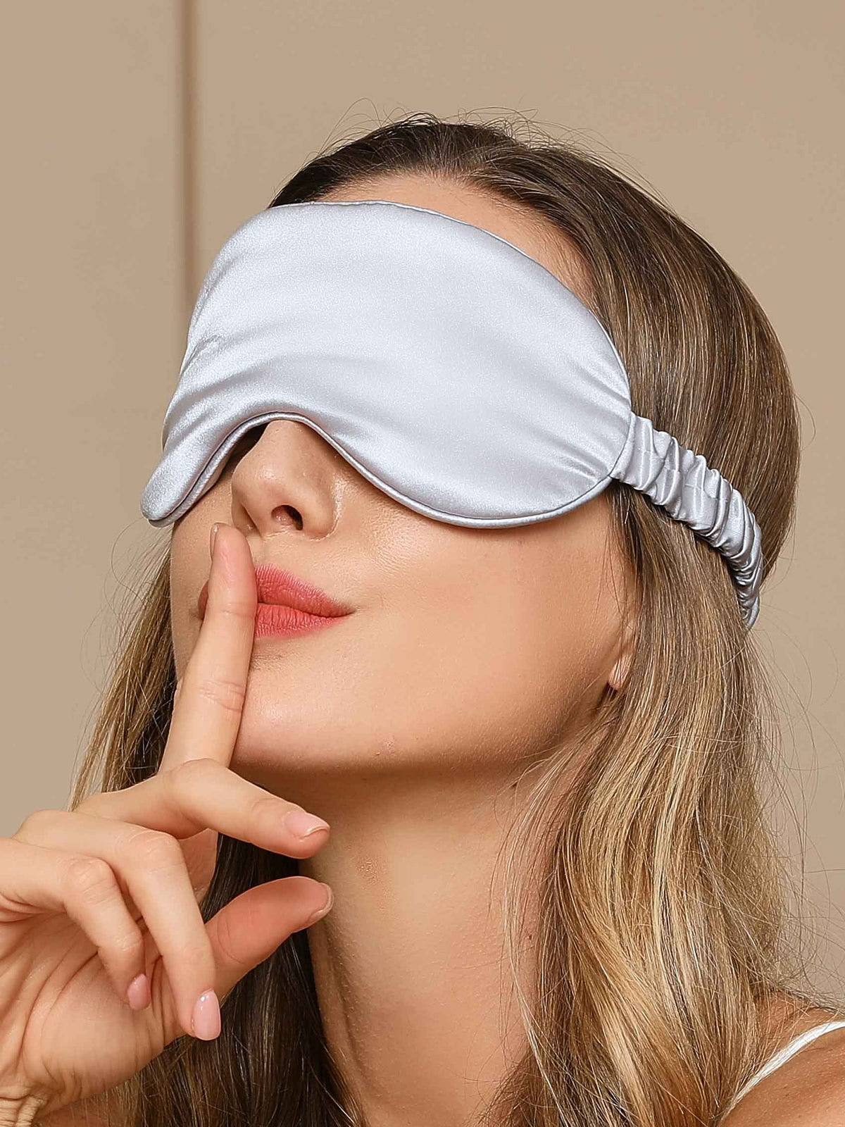 SilkSilky-NL 19Momme Eye Mask Zilver 001