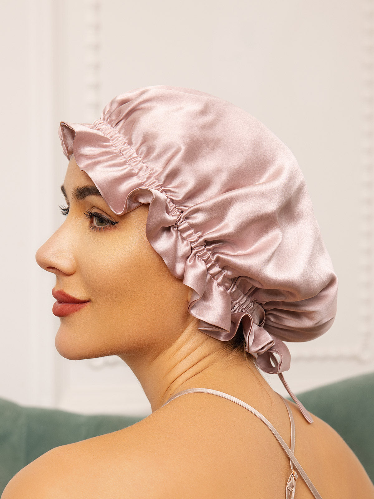 SilkSilky-NL Sleep Cap Roze 003