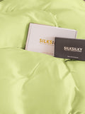 SilkSilky NL 19Momme Pure Silk Duvet Cover Mintgroen 004