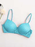 SilkSilky NL Zijde Gebreid Bra Blauw 005