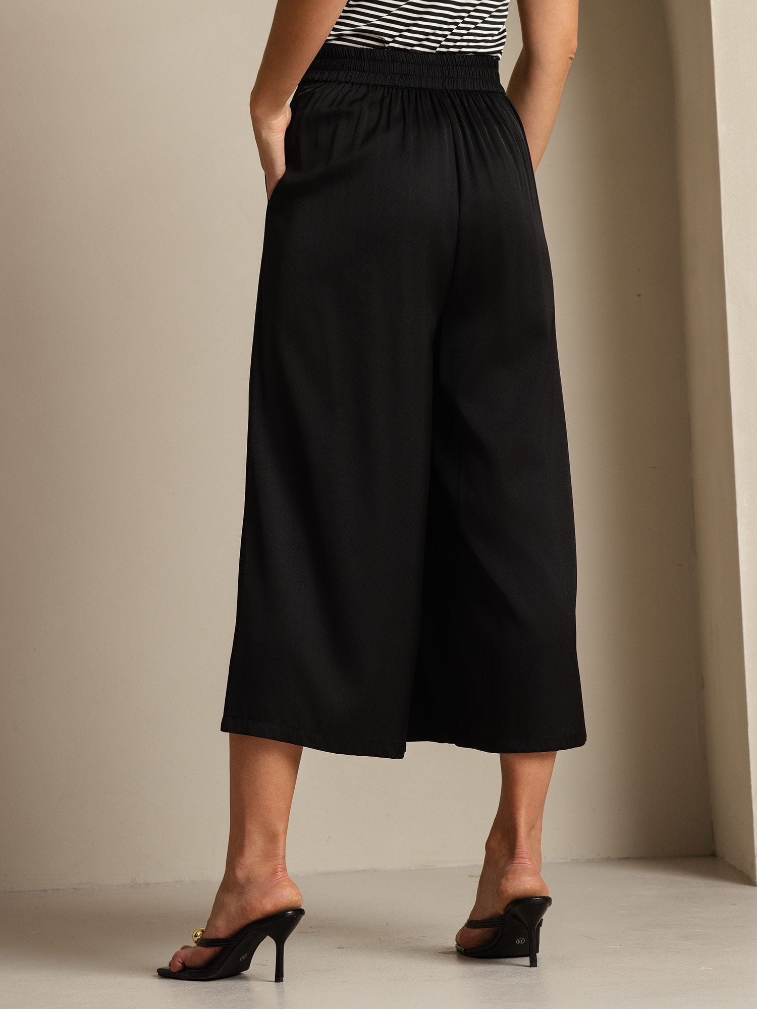 [Zwart] SilkSilky-NL 19Momme Zijde Womens Pants 002