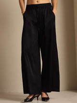 [Zwart] SilkSilky-NL 19Momme Womens Pants 005