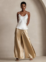 [Champagne] SilkSilky-NL 19Momme Zijde Womens Pants 004