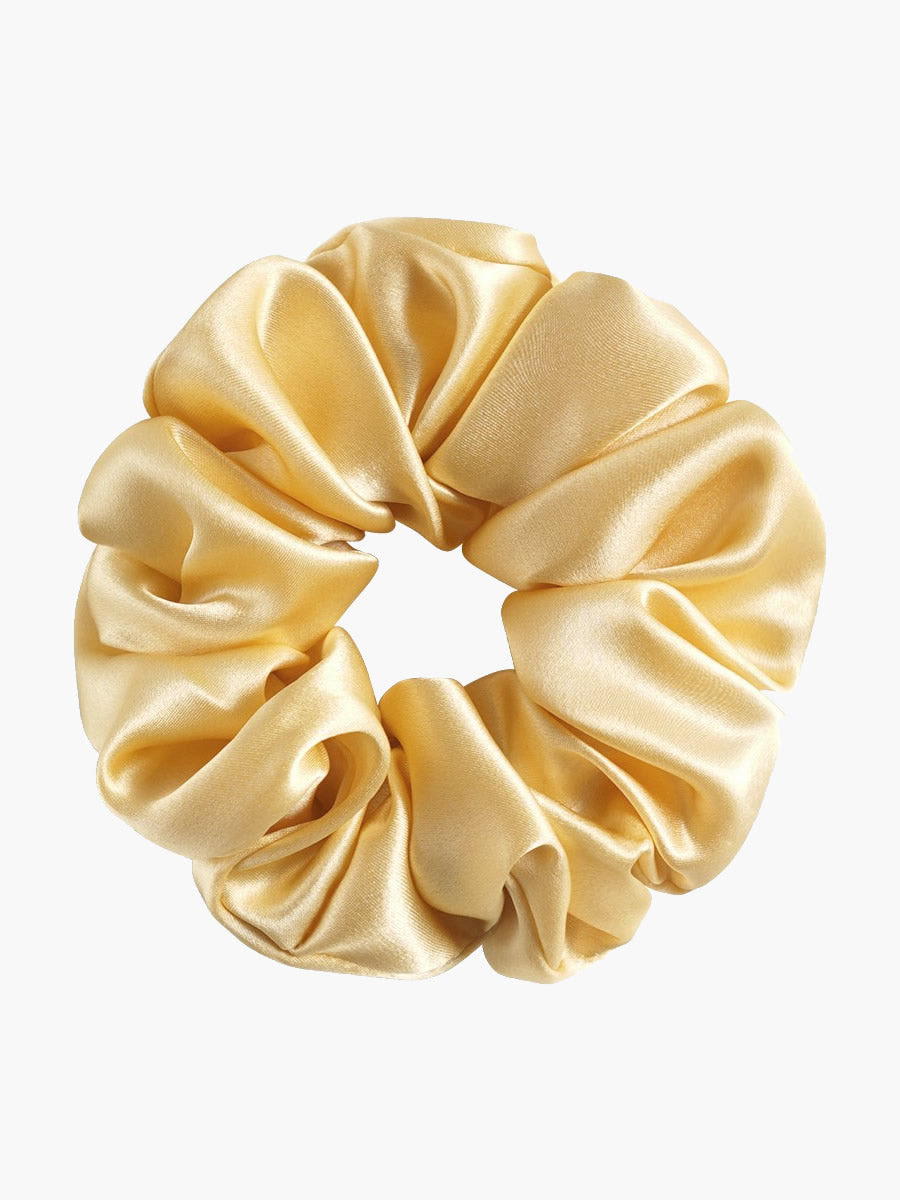 [Champagne] SilkSilky-NL 19Momme Pure Silk Scrunchie 003