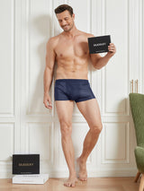 [Donkerblauw] SilkSilky-NL Heren Ondergoed 003