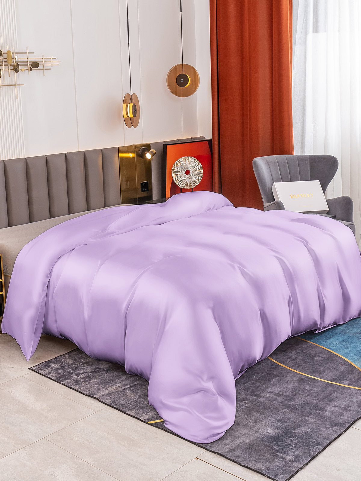[Lavendel] SilkSilky-NL 19Momme Duvet Covers 001