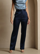 [Donkerblauw] SilkSilky-NL 19Momme Zijde Womens Pants 003