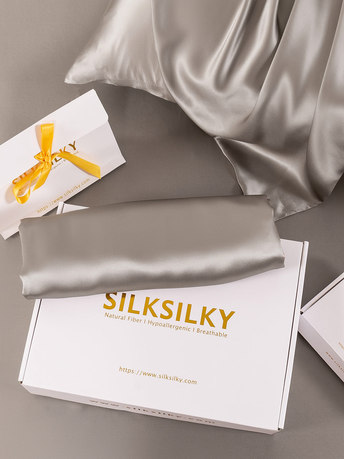 [Grijs] SilkSilky-NL 19Momme Pillowcase 006