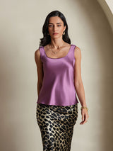 [Donkerpaars] SilkSilky-NL Sleeveless Cami-Top 004